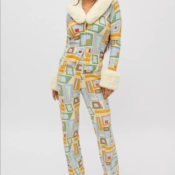 House of sunny pepperland pants sz small color puzzle print - worn once - Picture 2 of 4